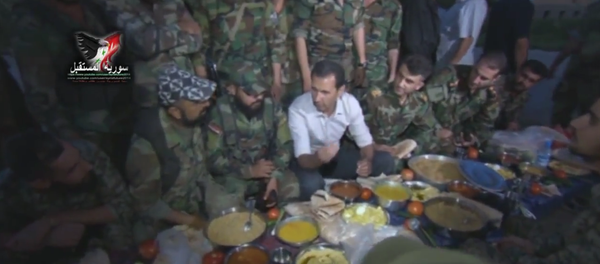 Bashar Assad chega à linha de frente perto de Damasco - Sputnik Brasil