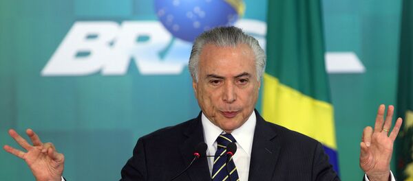 Michel Temer durante uma cerimônia dedicada ao Bolsa Família em 29 de junho de 2016 - Sputnik Brasil