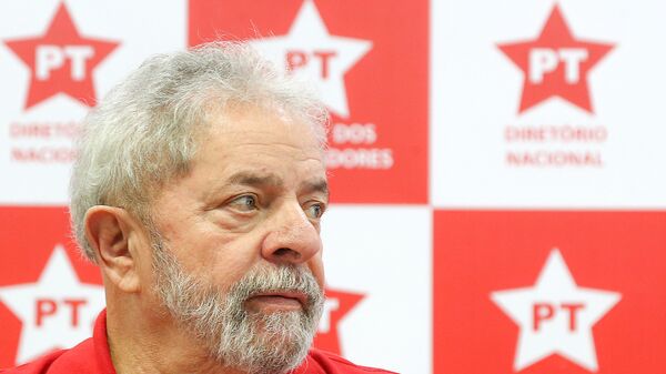 Ex-presidente Lula na sede nacional do PT em São Paulo - Sputnik Brasil