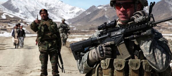 Tropas dos EUA e do Afeganistão na cidade de Yawez - Sputnik Brasil