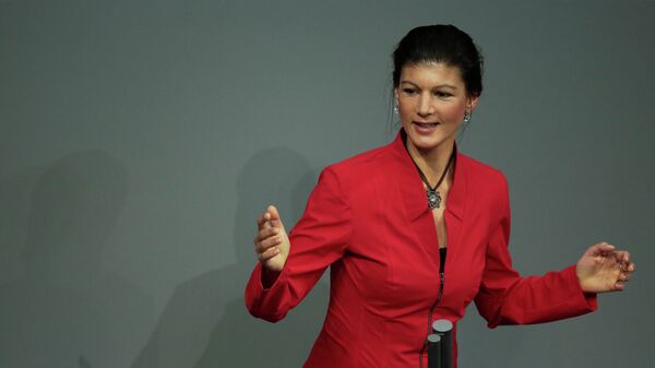 Sahra Wagenknecht, deputada e vice-chefe do partido A Esquerda (Die Linke) - Sputnik Brasil