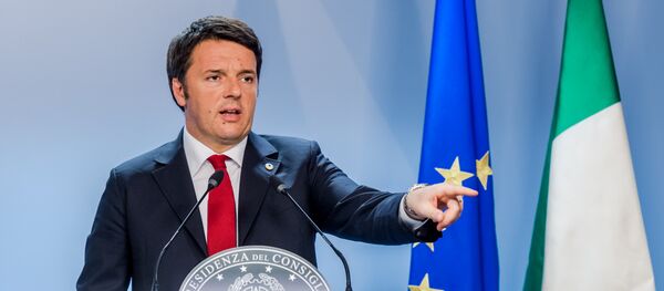 Primeiro-ministro italiano Matteo Renzi (foto de arquivo) - Sputnik Brasil