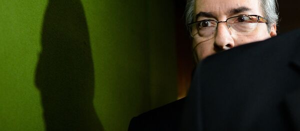Eduardo Cunha na Câmara em 18 de abril de 2016 - Sputnik Brasil