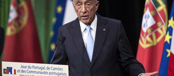 Presidente de Portugal Marcelo Rebelo de Sousa fala na festa do Dia Nacional de Portugal em Paris, França, 10 de junho de 2016 - Sputnik Brasil