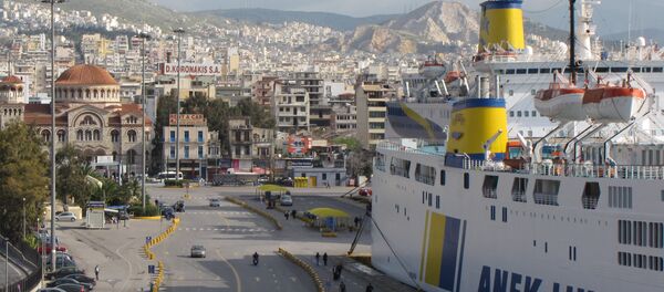 O porto de Pireus Grécia - Sputnik Brasil