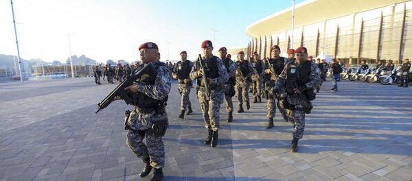 Força Nacional de Segurança assume patrulhamento das áreas de competições dos jogos Rio 2016 - Sputnik Brasil