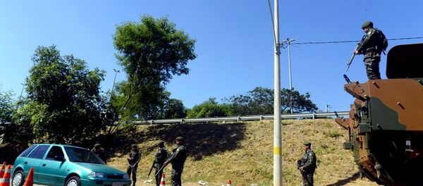 Tropas do Exército participam de operação de segurança para os Jogos Rio 2016 - Sputnik Brasil