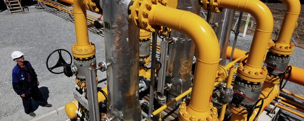 Unidade de separação de gás na estação de gasoduto - Sputnik Brasil