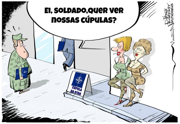 Charge sobre turismo sexual no âmbito da Cúpula da OTAN  - Sputnik Brasil