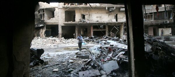 Danos em Aleppo, na Síria - Sputnik Brasil