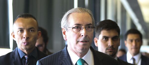 O Deputado Federal Eduardo Cunha renuncia à presidência da Câmara - Sputnik Brasil