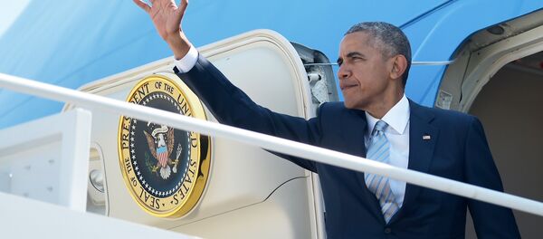 Presidente norte-americano Barack Obama antes da sua partida para a cúpula da OTAN na Polônia, EUA, 7 de julho de 2016 - Sputnik Brasil