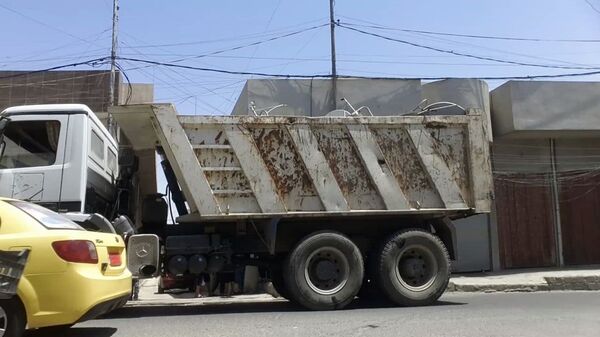 Camião carregado de antenas parabólicas em Mossul, 2016 - Sputnik Brasil