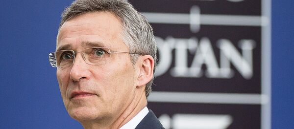 O secretário-geral da OTAN Jens Stoltenberg na cimeira da OTAN em Varsóvia (Polônia) - Sputnik Brasil