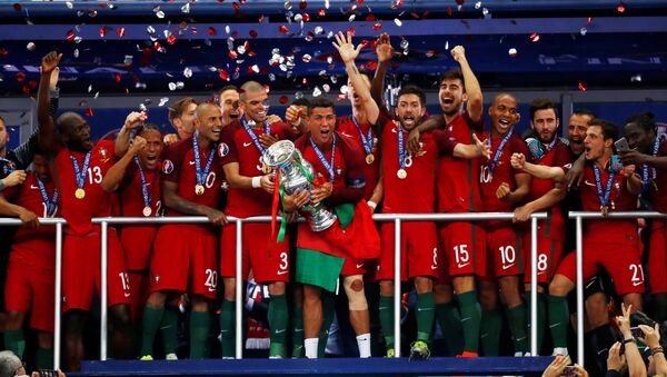 Portugal comemora conquista da Euro 2016 - Sputnik Brasil