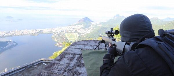 Polícia em treinamento para os Jogos Rio 2016 - Sputnik Brasil