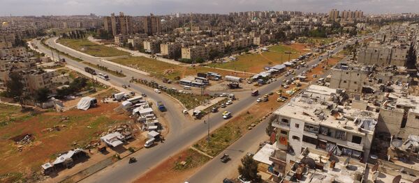 Vista pela cidade síria de Aleppo, Síria, abril de 2016 - Sputnik Brasil
