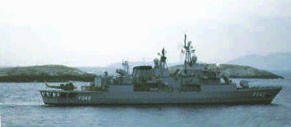 A fragata turca Yavuz no Mar Egeu oriental - Sputnik Brasil