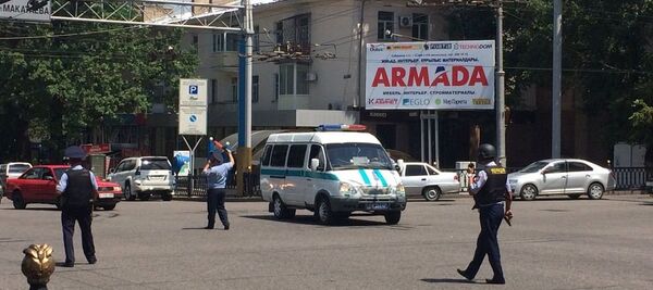 O ataque armado no centro da cidade de Almaty, antiga capital do Cazaquistão - Sputnik Brasil