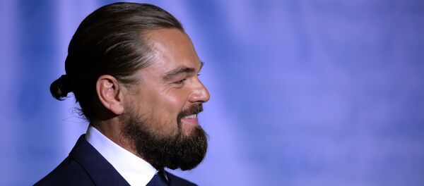Leonardo DiCaprio, ator, em cerimônia na ONU - Sputnik Brasil