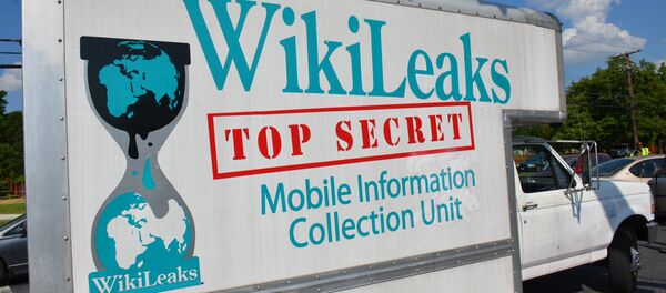 Wikileaks Truck - Sputnik Brasil