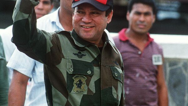 Foto tirada em 4 de outubro de 1989: General Manuel Noriega na Cidade do Panamá - Sputnik Brasil