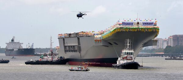 Porta-aviões convencional o INS Viraat nos estaleiros de Cochin Shipyard Limited - Sputnik Brasil