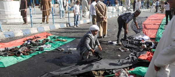 Atentado terrorista em Cabul, 23 de julho de 2016 - Sputnik Brasil