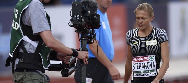 Yulia Stepanova durante o Campeonato Europeu de Atletismo de 2016, em Amsterdã, em 6 de julho - Sputnik Brasil