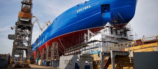 Quebra-gelo Arktika - Sputnik Brasil