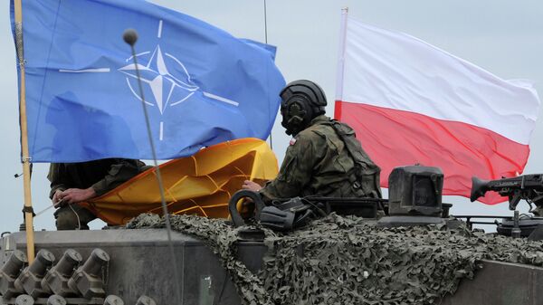 Soldado polonês durante os exercícios da OTAN na Polônia, 2016 - Sputnik Brasil