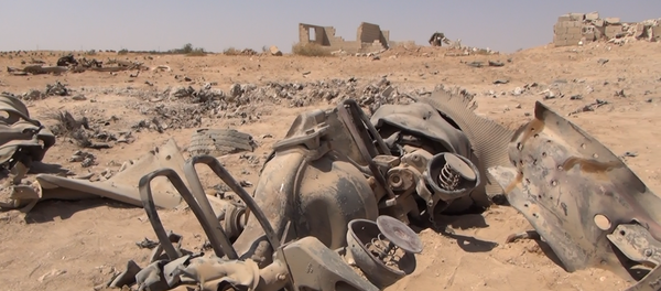Veículo armadilhado explodido do Daesh - Sputnik Brasil