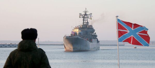 O navio da Frota Russa do Báltico - Sputnik Brasil