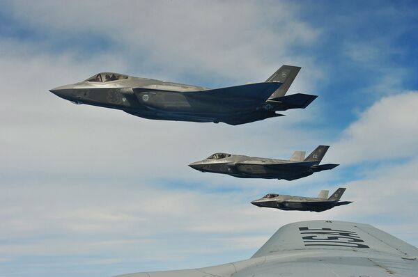 Caças americanos F-35 Caças americanos F-35 - Sputnik Brasil