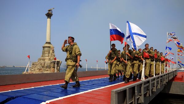 Desfile da Marinha russa durante as celebrações do Dia da Marinha em Sevastopol, Crimeia - Sputnik Brasil