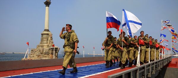 Desfile da Marinha russa durante as celebrações do Dia da Marinha em Sevastopol, Crimeia - Sputnik Brasil