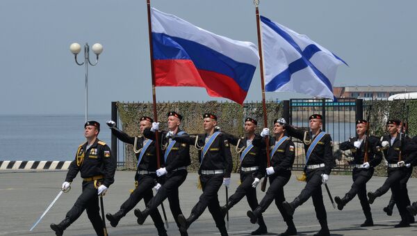 Militares da Marinha, durante a celebração do Dia da Marinha - Sputnik Brasil