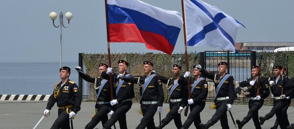 Militares da Marinha, durante a celebração do Dia da Marinha - Sputnik Brasil