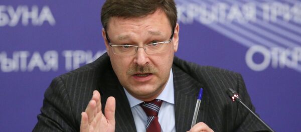 Konstantin Kosachev, presidente da Comissão de Assuntos Internacionais do Conselho da Federação (câmara alta do parlamento russo) - Sputnik Brasil