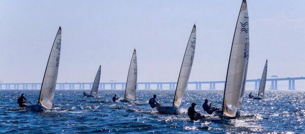 Atletas realizam testes para a prova de Vela - Sputnik Brasil