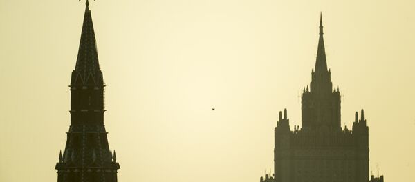 Vista do Kremlin e Ministério das Relações Exteriores da Rússia Vista do Kremlin e Ministério das Relações Exteriores da Rússia - Sputnik Brasil