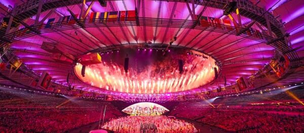 Cerimônia de abertura das Olimpíadas Rio 2016, no estádio do Maracanã - Sputnik Brasil
