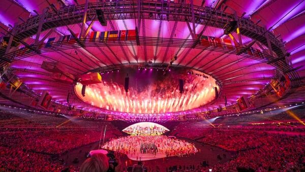 Cerimônia de abertura das Olimpíadas Rio 2016, no estádio do Maracanã - Sputnik Brasil