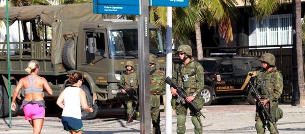 Forças Armadas assumem as ruas do Rio nos Jogos Olímpicos - Sputnik Brasil