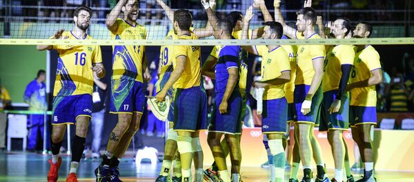 Apesar de susto, Brasil começou com vitória sua caminhada rumo ao título na Rio 2016 - Sputnik Brasil