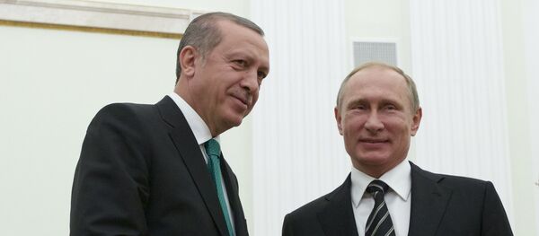 Reunião entre Vladimir Putin e Recep Tayyip Erdogan - Sputnik Brasil