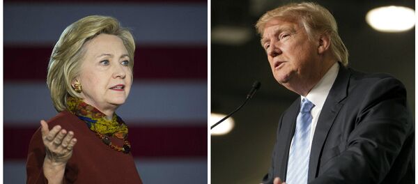 Hillary Clinton e Donald Trump - Sputnik Brasil