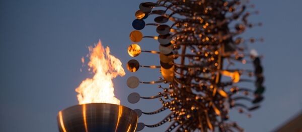 Pira Olímpica da Candelária é a nova atração no Centro do Rio Pira Olímpica da Candelária é a nova atração no Centro do Rio - Sputnik Brasil