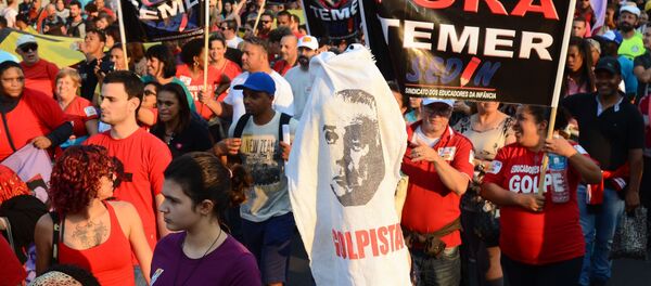 Manifestações contra Temer - Sputnik Brasil