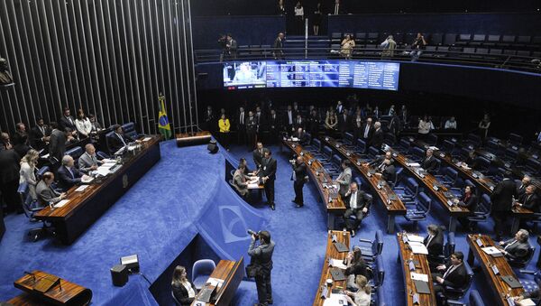 Discussão sobre relatório que pede o Impeachment de Dilma Rousseff no Senado Federal - Sputnik Brasil